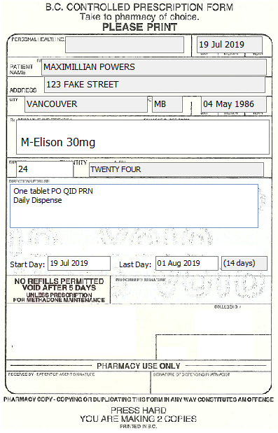 Create and Print a Controlled Prescription Form (Duplicate Rx ...